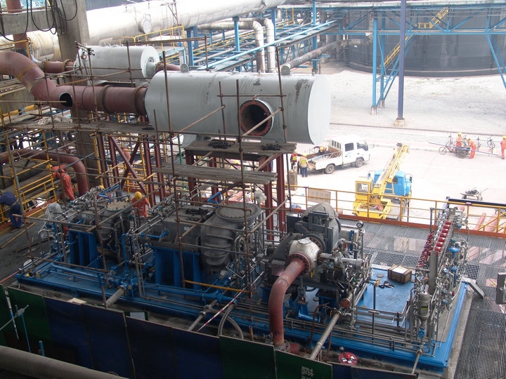 承擔安裝美國GE公司大型螺桿壓縮機